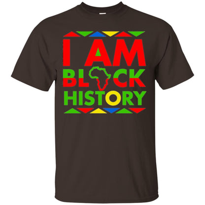 I Am Black History Month Black Pride T-shirt Dark Chocolate