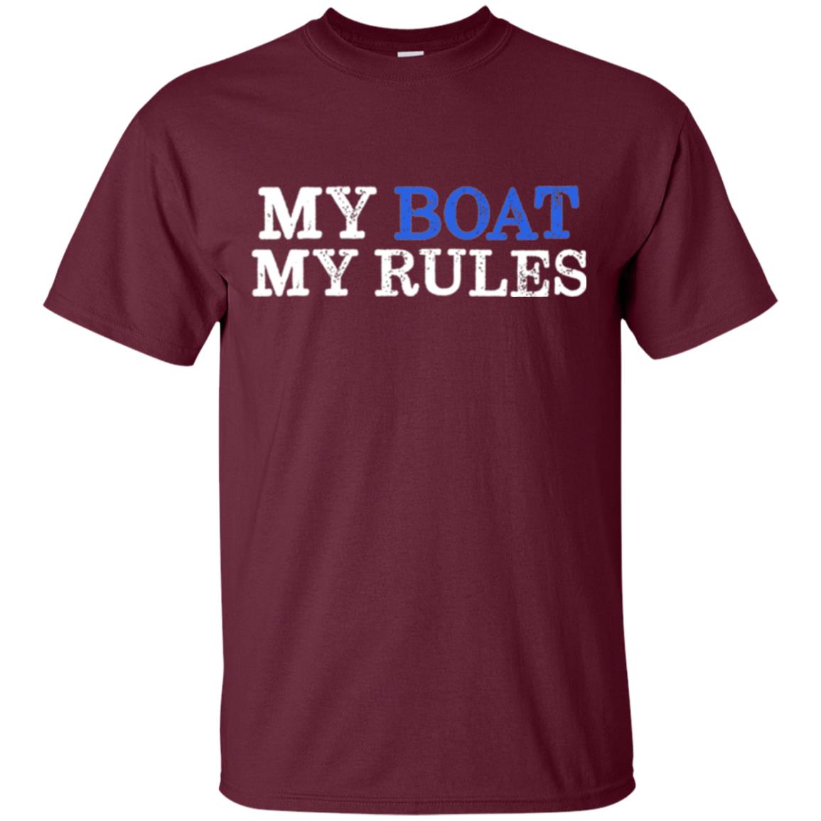 My Boat My Rules T-shirt Maroon