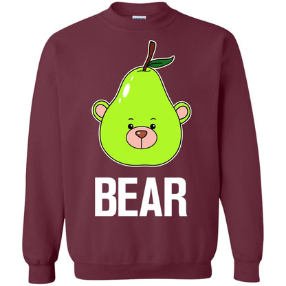 Bear Funny Summer Melon Fruit Shirt Maroon