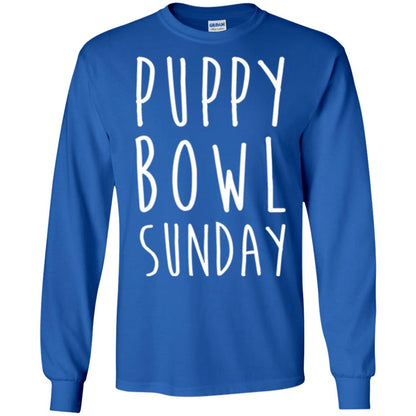 Football Dog Lover T-shirt Puppy Bowl Sunday T-shirt Royal