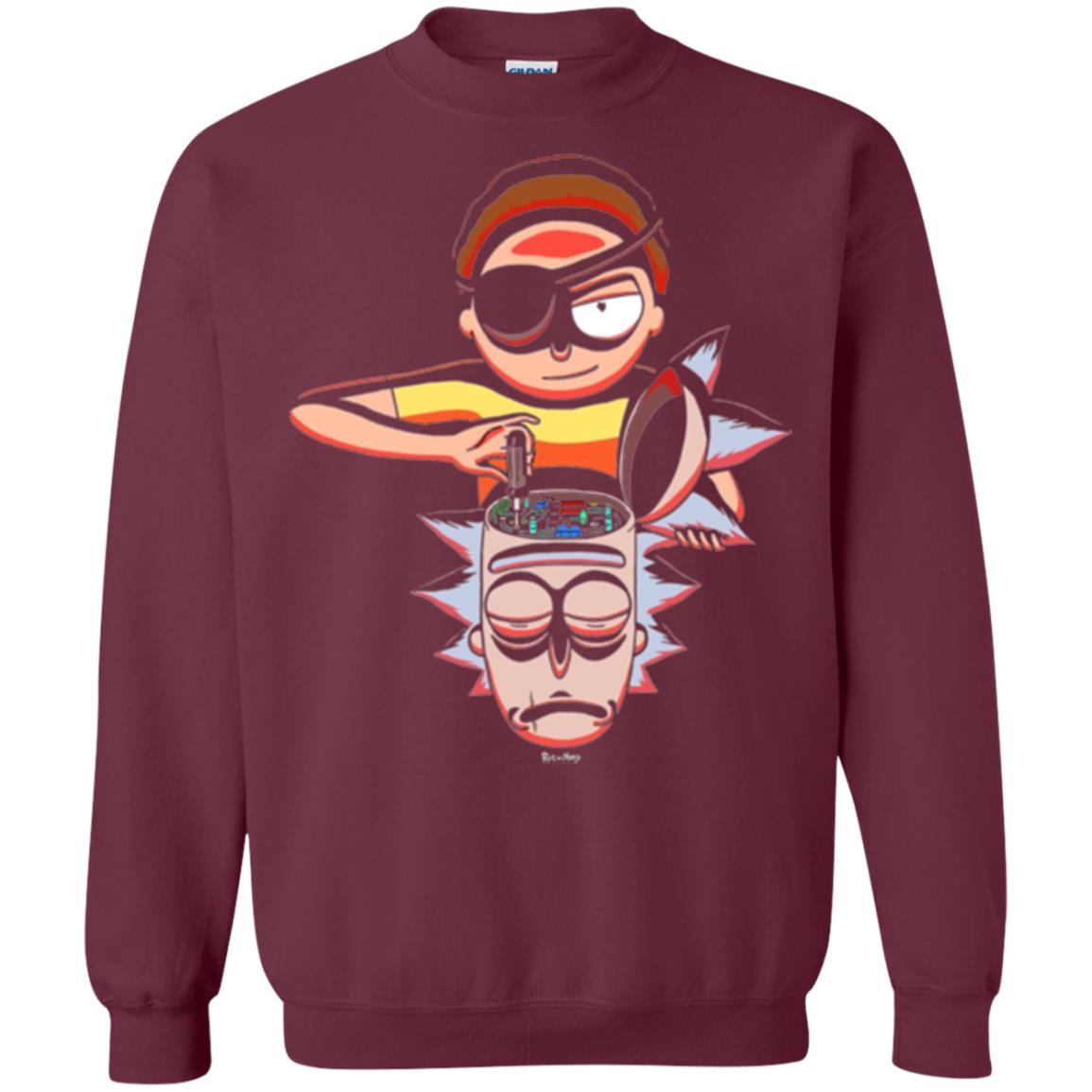 Film T-shirt Cartoon Lover Evil Morty Maroon