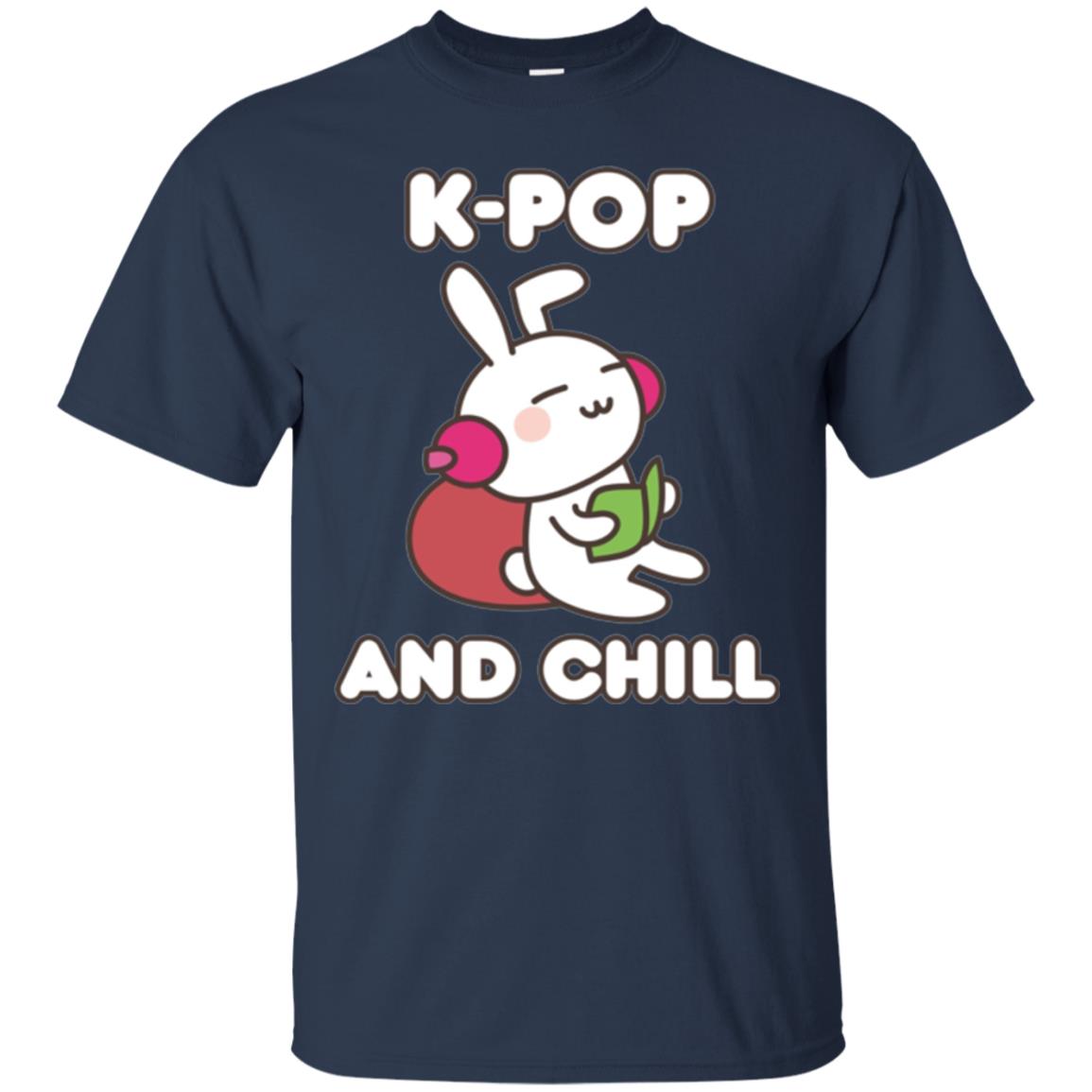 K-pop T-shirt K-pop And Chill Navy