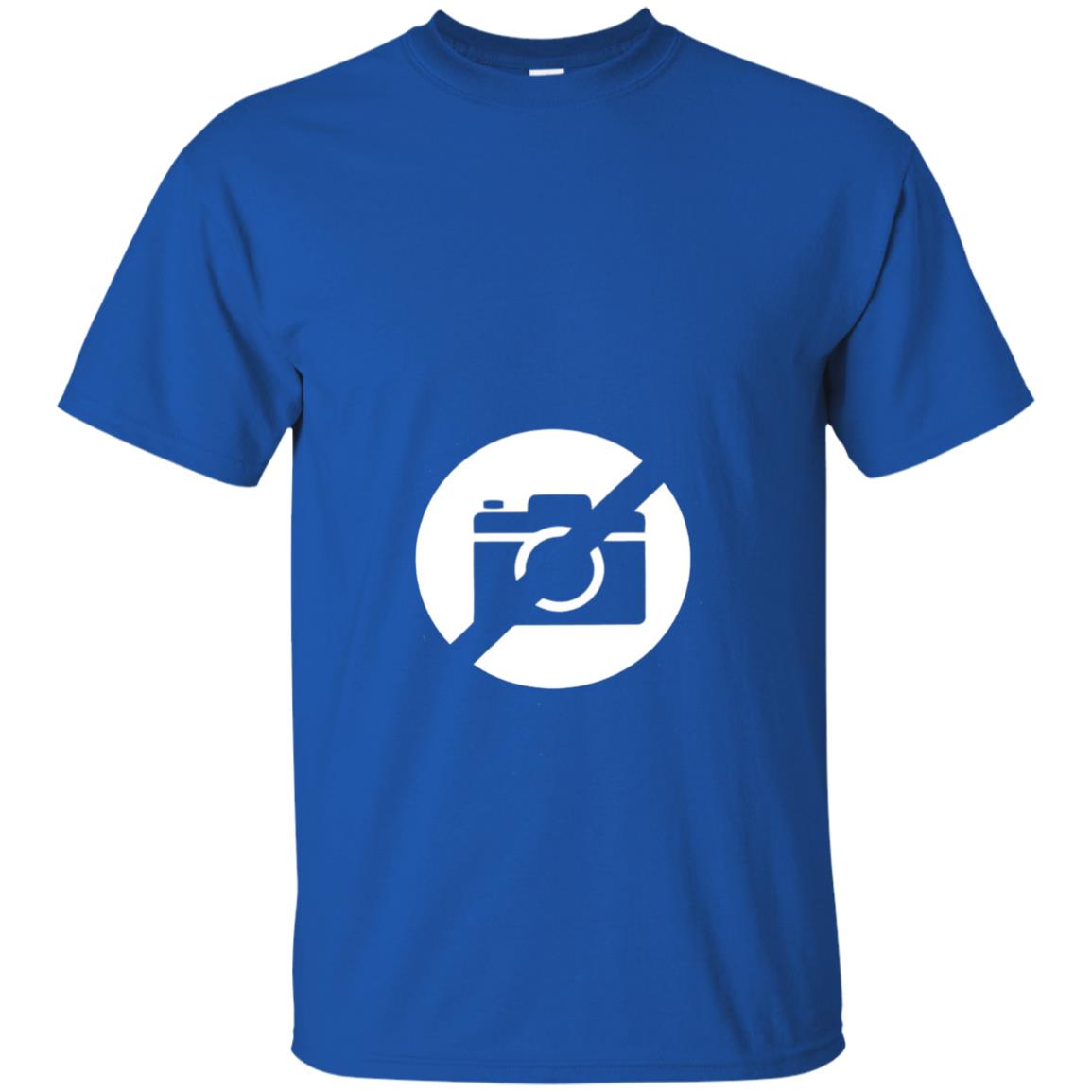 Just No Pictures Image T-shirt Royal