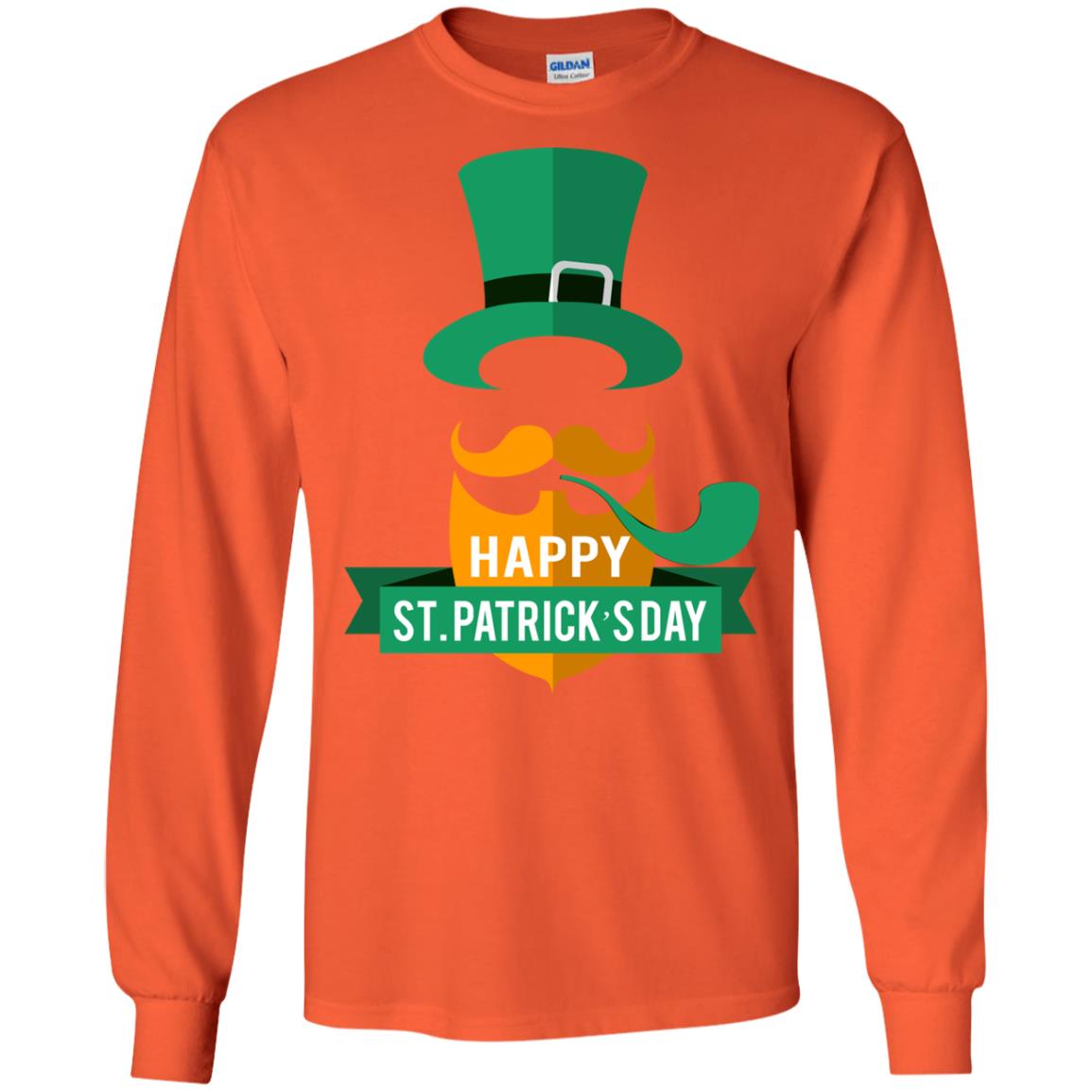Happy St.patrick's Day T-shirt Orange