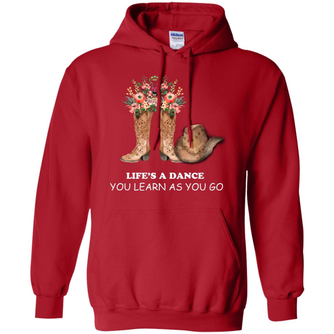 Life_s A Dance You Learn As You Go Dancing Shirt Red