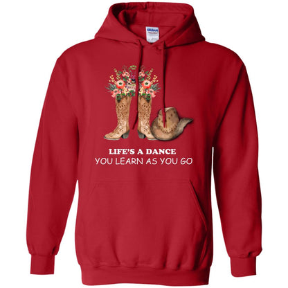 Life_s A Dance You Learn As You Go Dancing Shirt Red