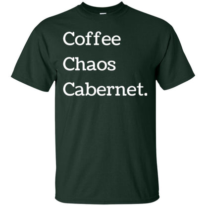 Coffee Chaos Cabernet T-shirt Forest Green