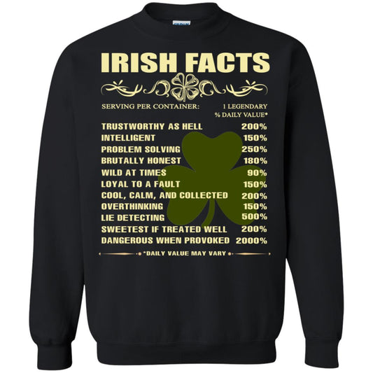 Irish Facts Intelligent Problem Solving Shirt Black