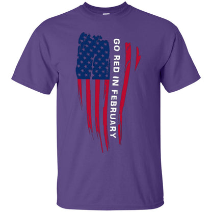 National Wear Red Day T-shirt Go Red In February Purple