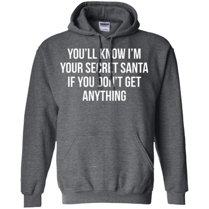 Christmas T-shirt You_ll Know I_m Your Secret Santa Dark Heather