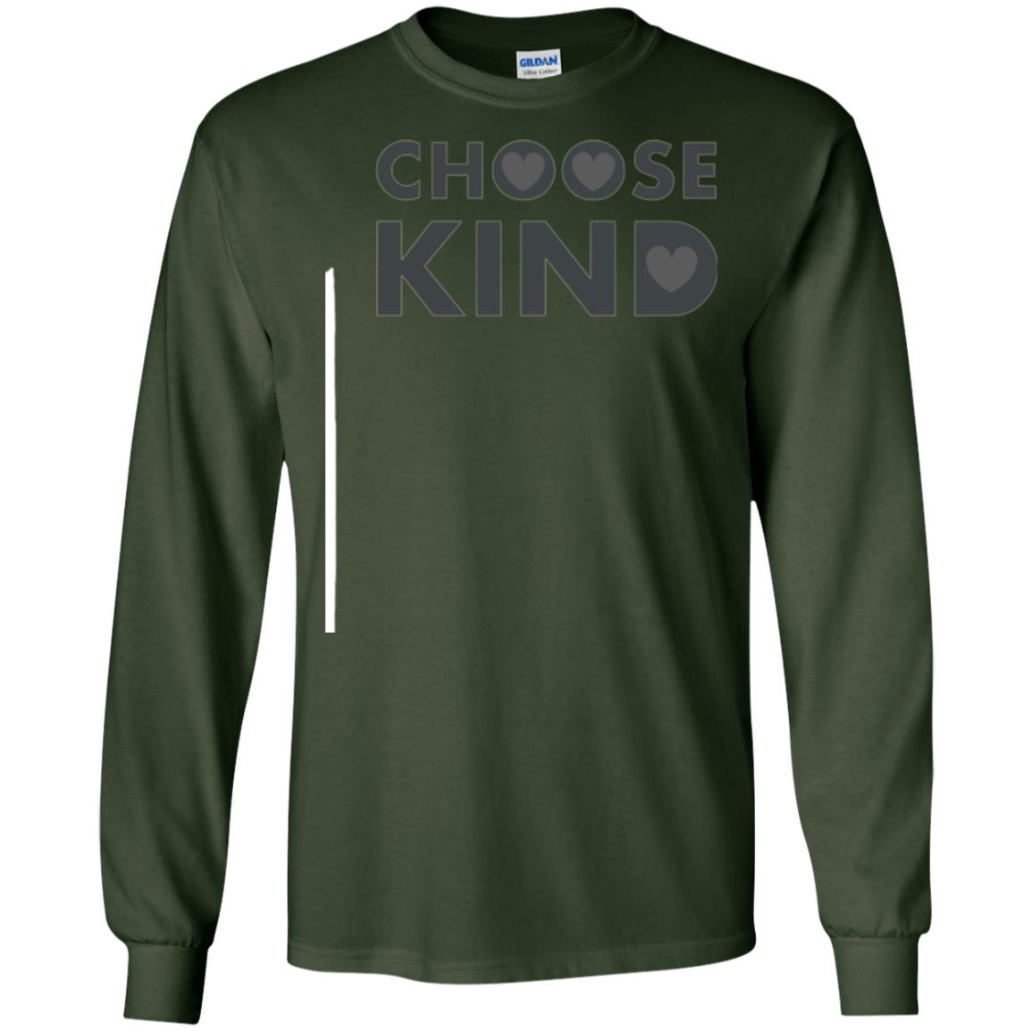 Anti Bullying T-shirt Choose Kind Forest Green