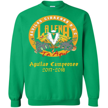 Baseball Lover T-shirt Aguilas Cibaenas Campeones 2017-2018 Irish Green