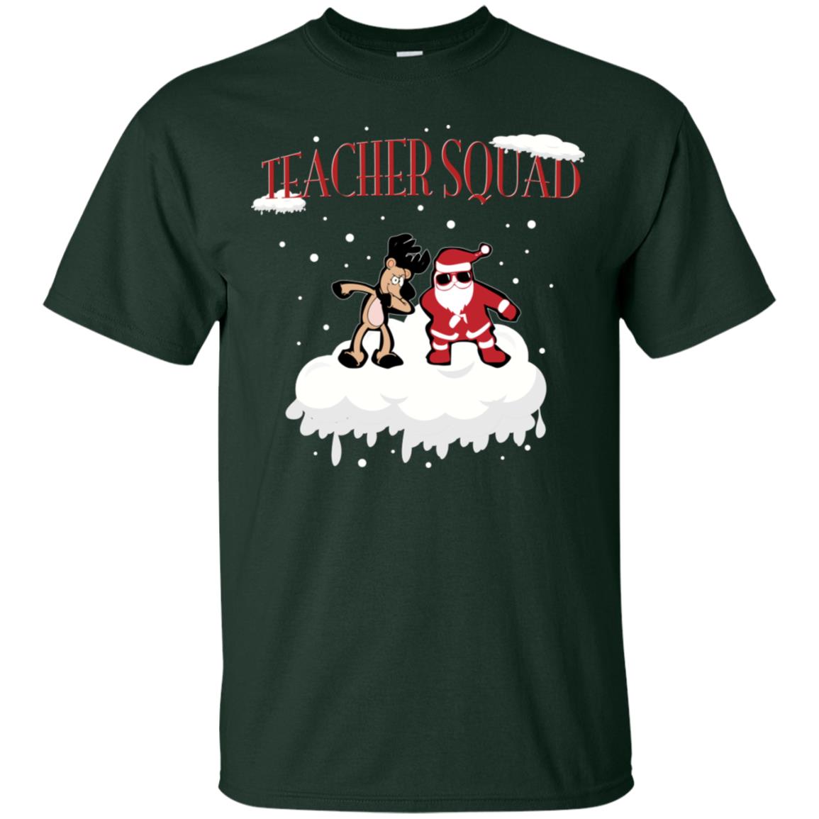 Teacher Squad Teaching X-mas Gift Shirt Forest