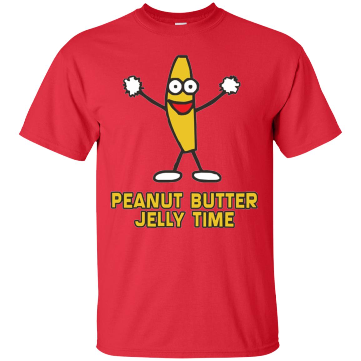 Peanut Butter Jelly Time T-shirt Red