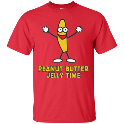 Peanut Butter Jelly Time T-shirt Red