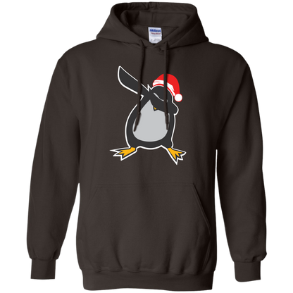 Christmas T-Shirt Dabbing Penguin Dark Chocolate