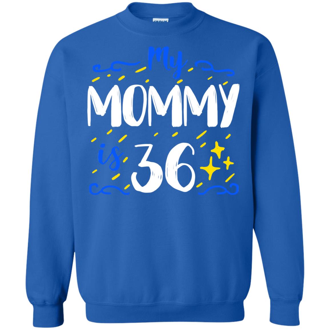 My Mommy Is 36 36th Birthday Mommy Shirt For Sons Or Daughters Royal