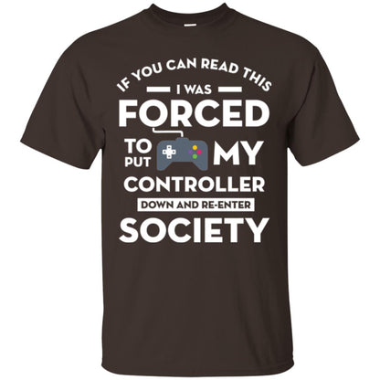 Gamer T-shirt If You Can Read This Dark Chocolate