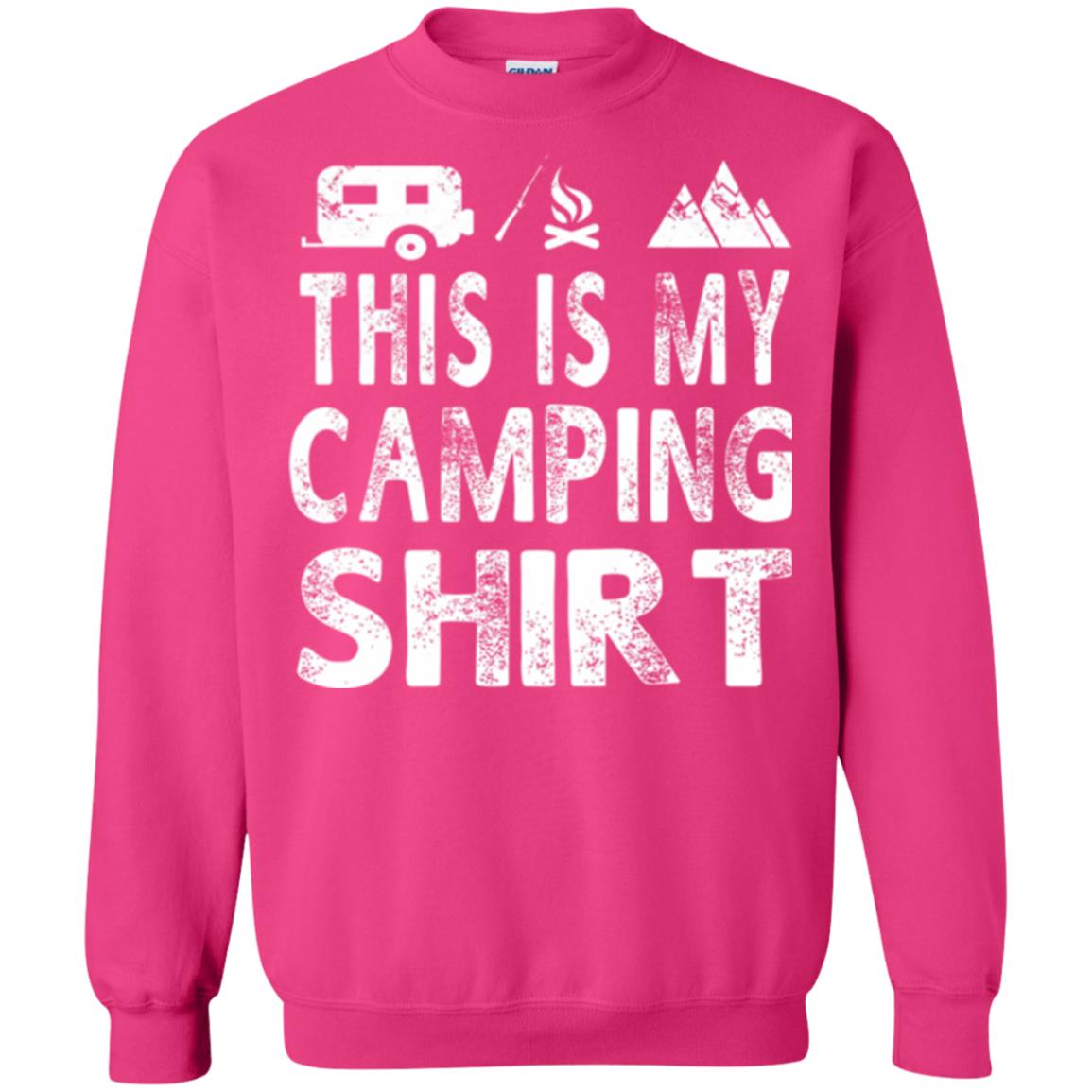 Funny Camper Gift T-shirt This Is My Camping Shirt Heliconia