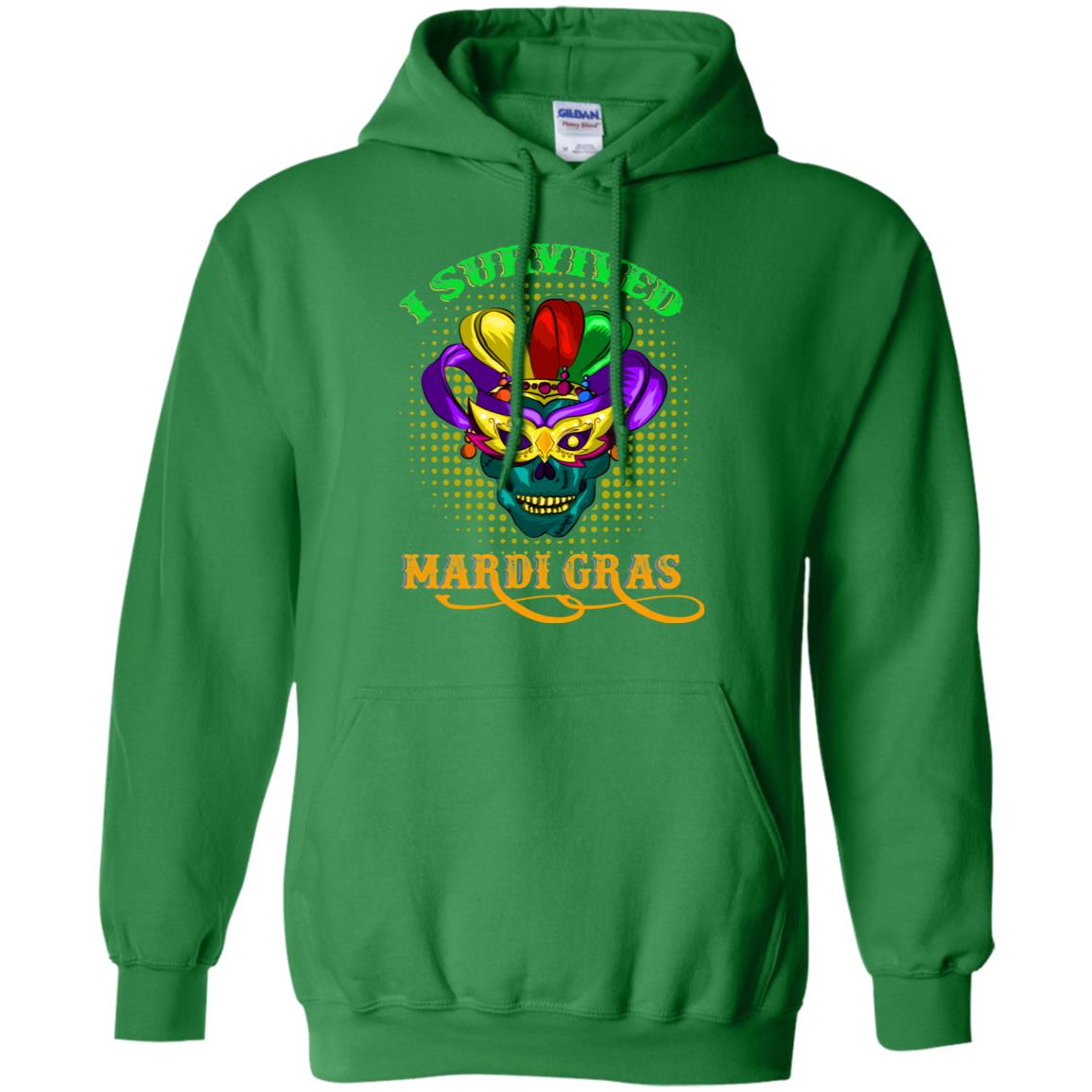 I Survived Mardi Gras Shirt Irish Green