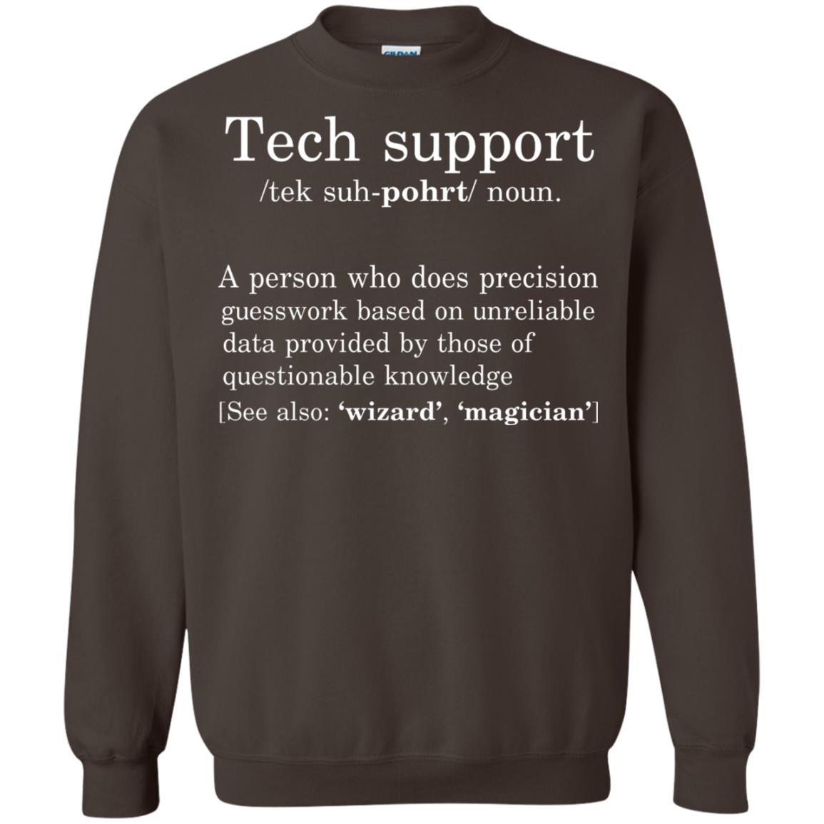Computer Nerd T-shirt Tech Support Definition Dark Chocolate