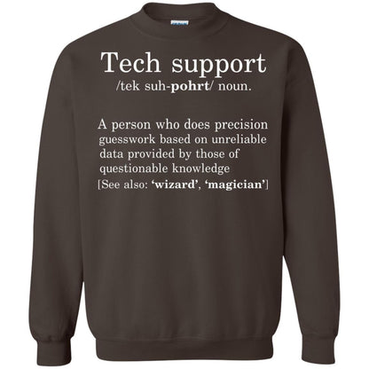 Computer Nerd T-shirt Tech Support Definition Dark Chocolate