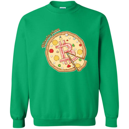 Funny Bitcoin Pizza T-shirt Crypto Currency Irish Green