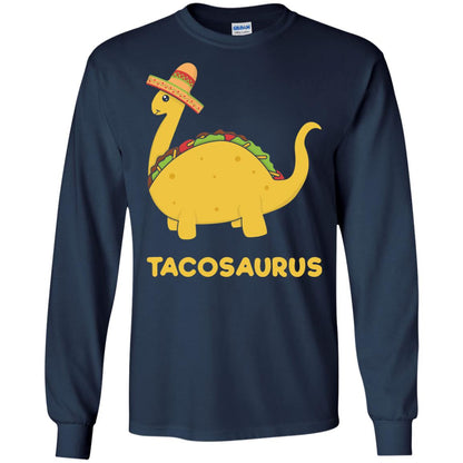 Cinco De Mayo Tacosaurus Taco Dinosaur Lover Shirt Navy