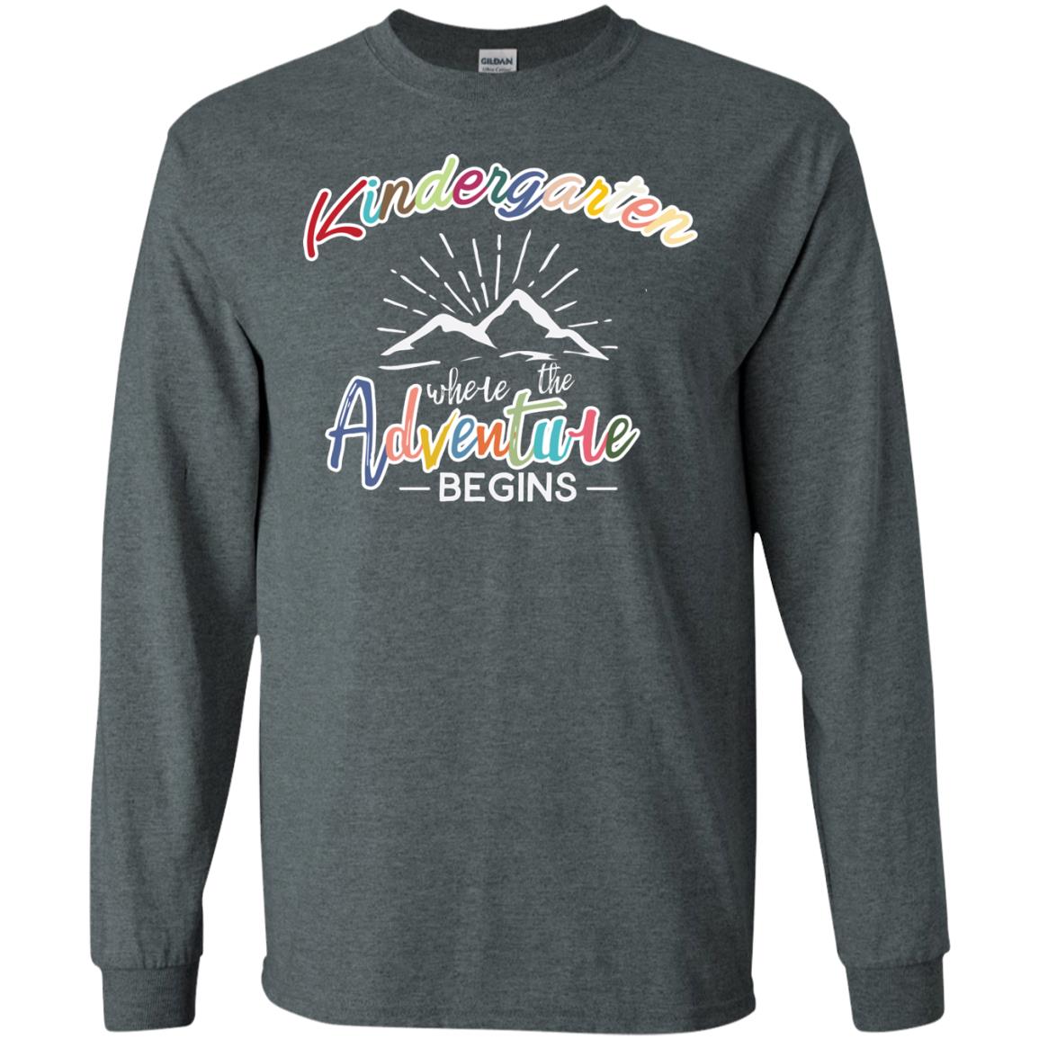 Kindergarten Where The Adventure Begins Shirt Dark Heather