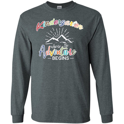 Kindergarten Where The Adventure Begins Shirt Dark Heather