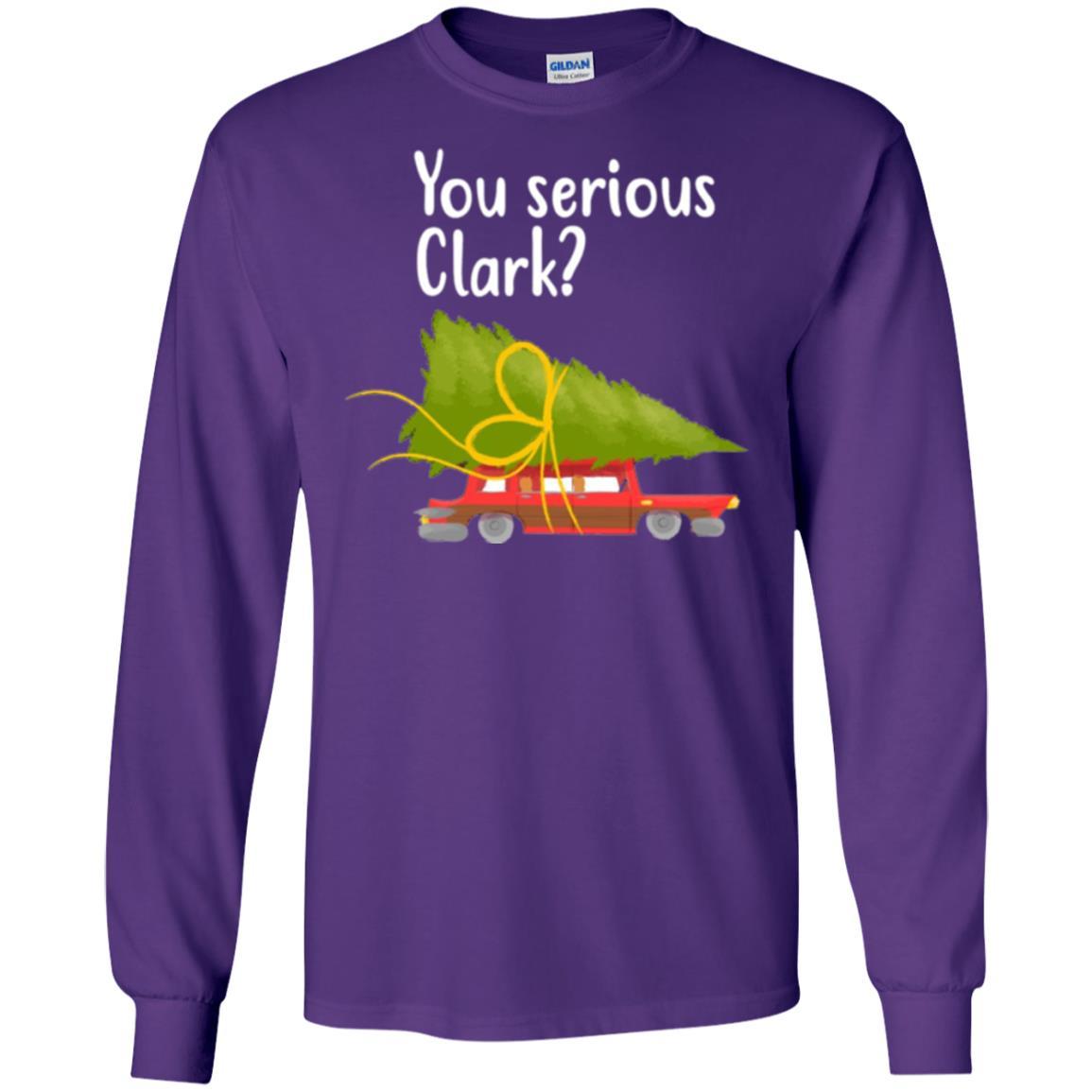 Christmas T-shirt You Serious Clark Griswold Purple