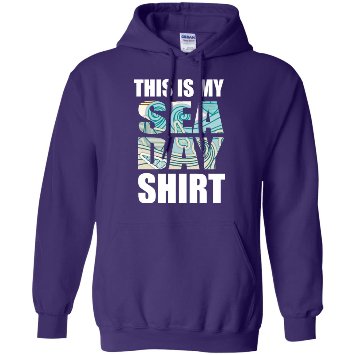 Summer Vacation T-shirt This Is My Sea Day Purple