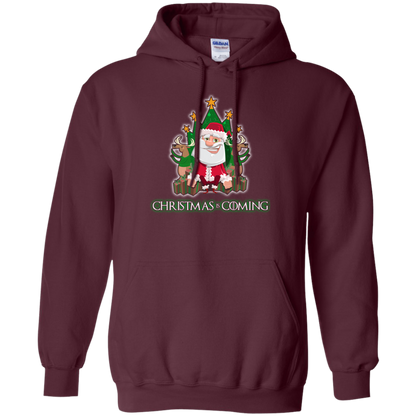 Christmas Is Coming T-shirt Maroon