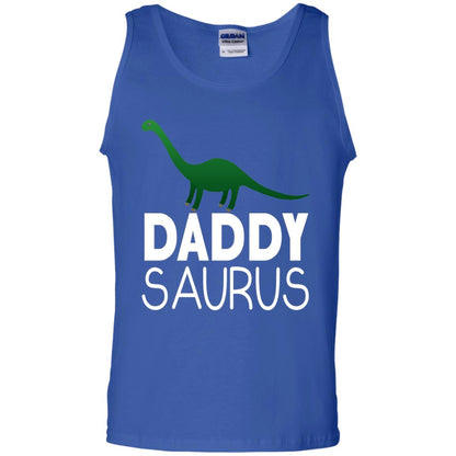 Daddy Saurus Dinosaur Matching Daddy T-shirt Royal