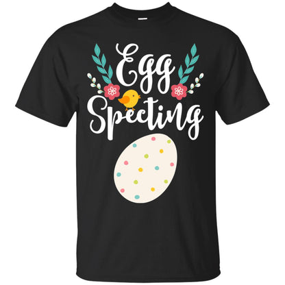 Egg Specting Announcement Pregnant Easter T-shirt Black