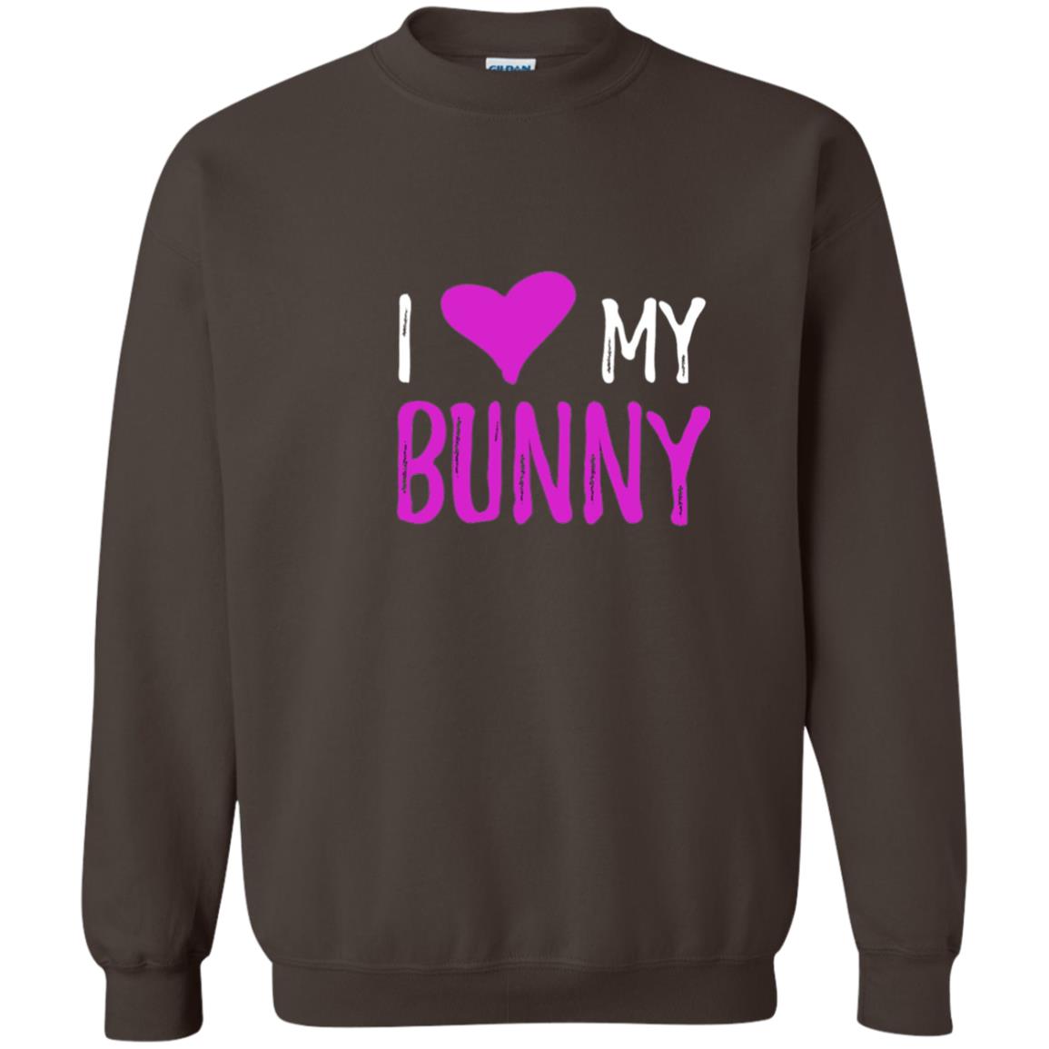 Bunny Rabbit Mom Shirt I Love My Bunny Dark Chocolate