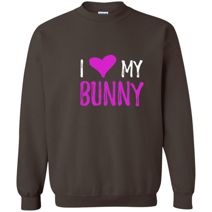 Bunny Rabbit Mom Shirt I Love My Bunny Dark Chocolate