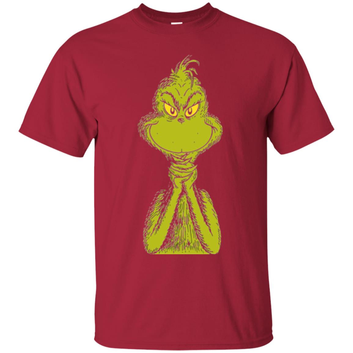 Dr. Seuss Classic Sly Grinch T-shirt Cardinal