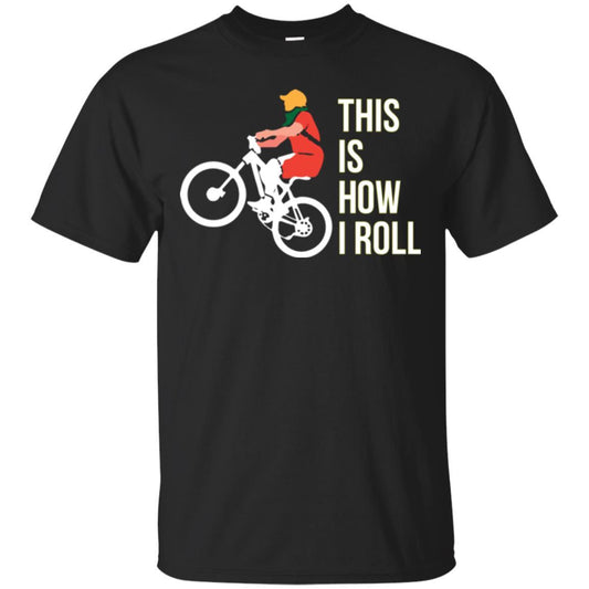 Bicycle T-shirt This Is How I Roll Black