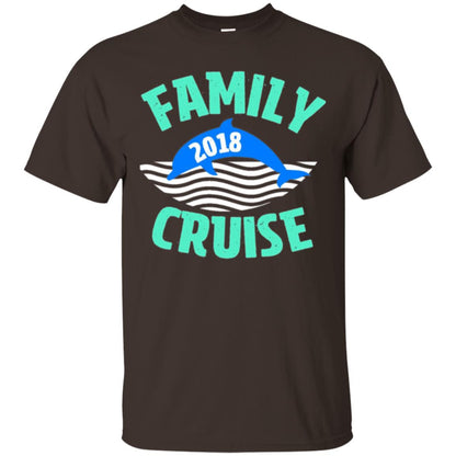 Family T-shirt Cruise Vacation 2018 Dark Chocolate
