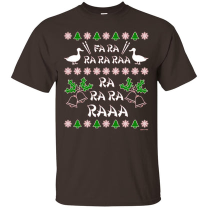 Christmas T-shirt Fa Ra Ra Chinese Duck Dinner Dark Chocolate