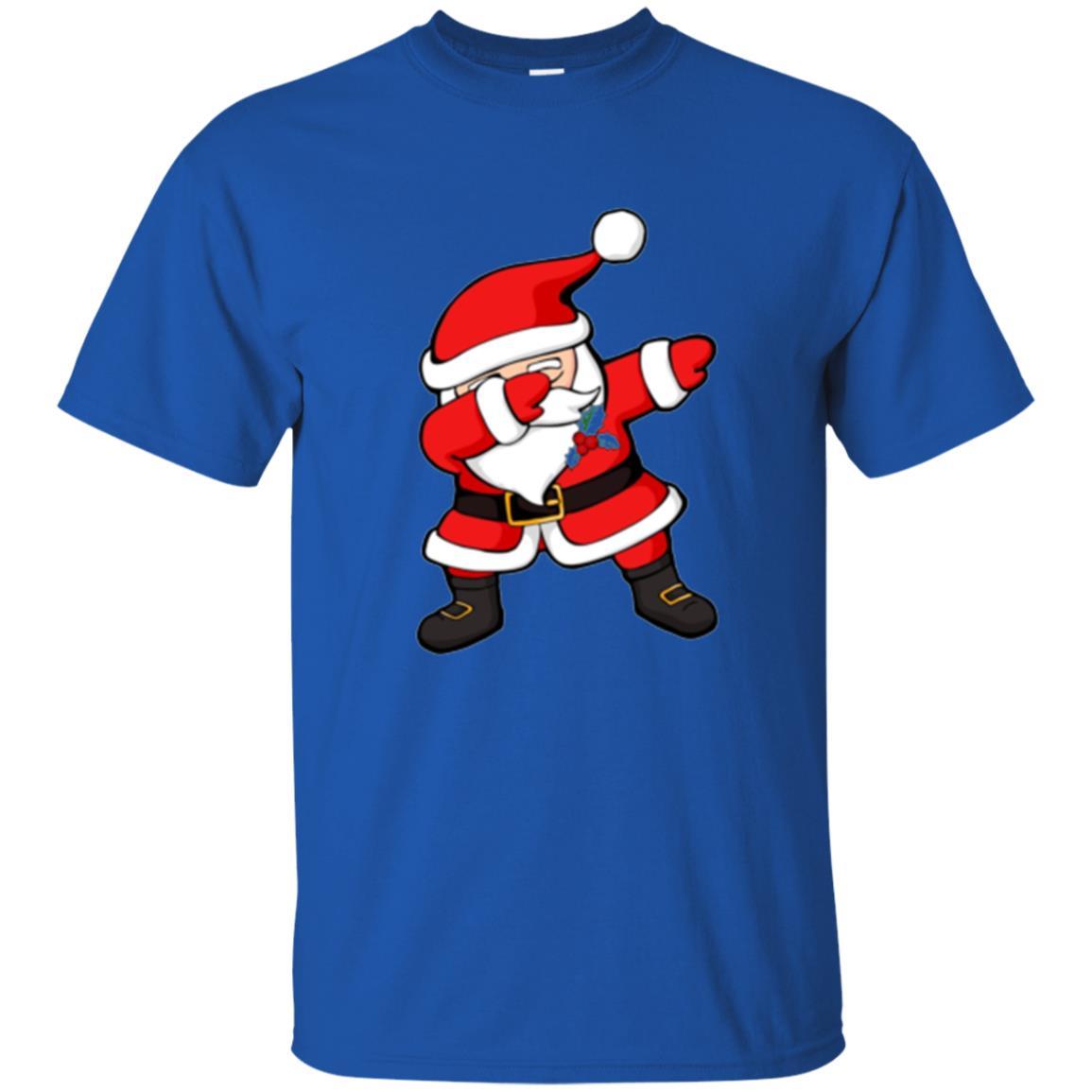 Christmas T-shirt Dabbing Santa Claus Christmas Dab Novelty Royal