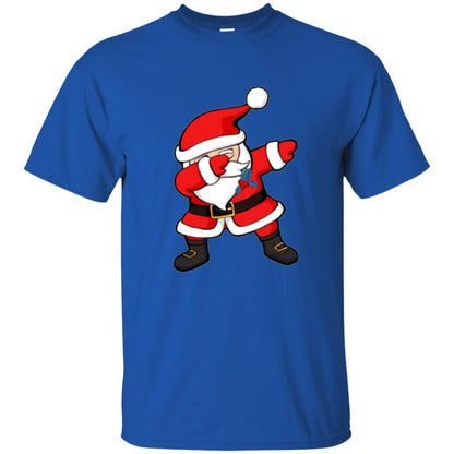 Christmas T-shirt Dabbing Santa Claus Christmas Dab Novelty Royal