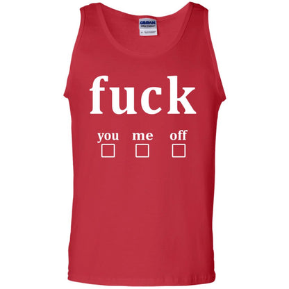 Fuck You Me Off Shirt Red