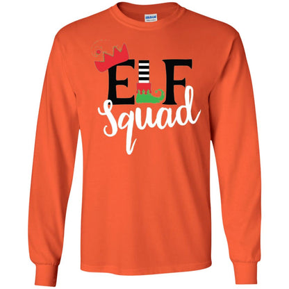 Christmas T-shirt Elf Squad Orange