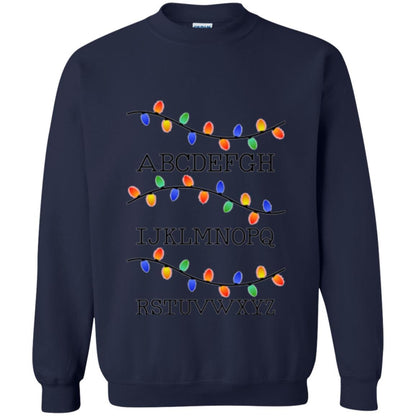 Alphabet Christmas Fairy Lights Navy