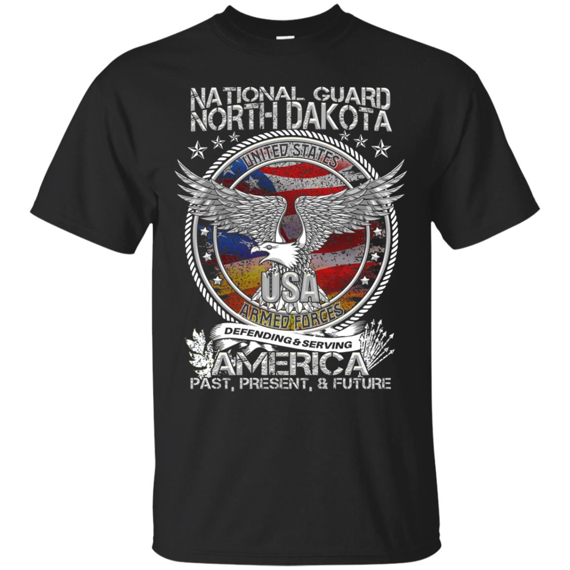 National Guard North Dakota Patriotic Armed Forces Defending And Serving America Black