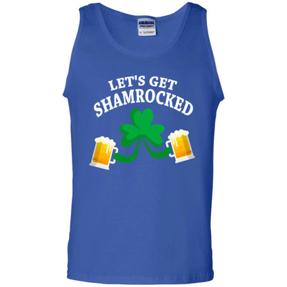 Patrick_s Day T-shirt Let_s Get Shamrocked Royal