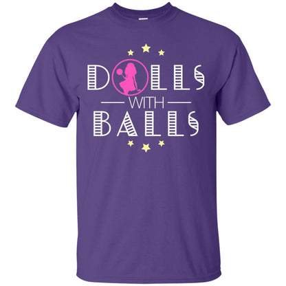 Bowling Lover T-shirt Dolls With Balls T-shirt Purple