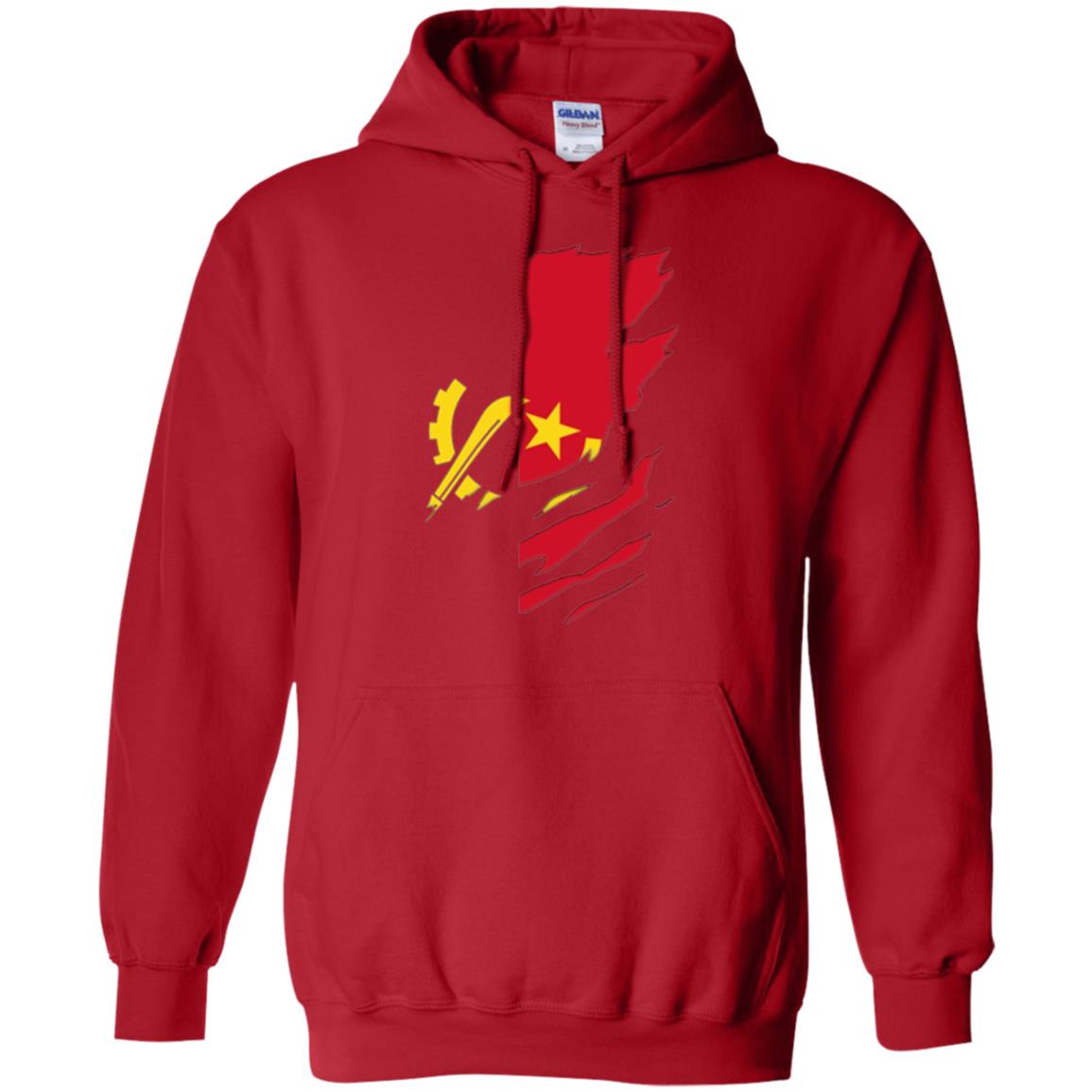 Super Angola Flag T-shirt Red